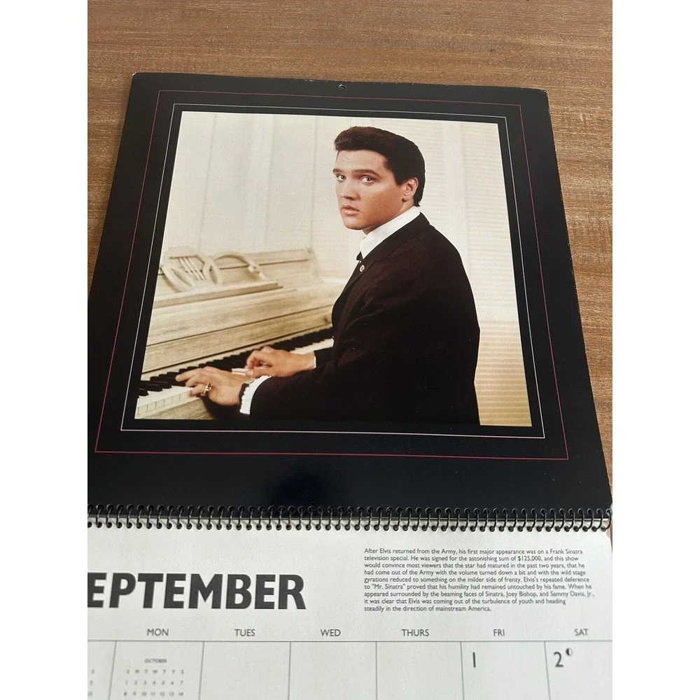VINTAGE 1995 ELVIS PRESLEY CALENDAR UNMARKED
